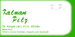 kalman pilz business card